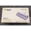 Beik 7-portový USB 3.0 HUB / Rozbočovač / s aktivním napájením, Aluminium (HYD-9030H)