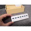 Beik 7-portový USB 3.0 HUB / Rozbočovač / s aktivním napájením, Aluminium (HYD-9030H)