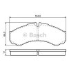 Sada brzdových destiček, kotoučová brzda BOSCH 0 986 424 833