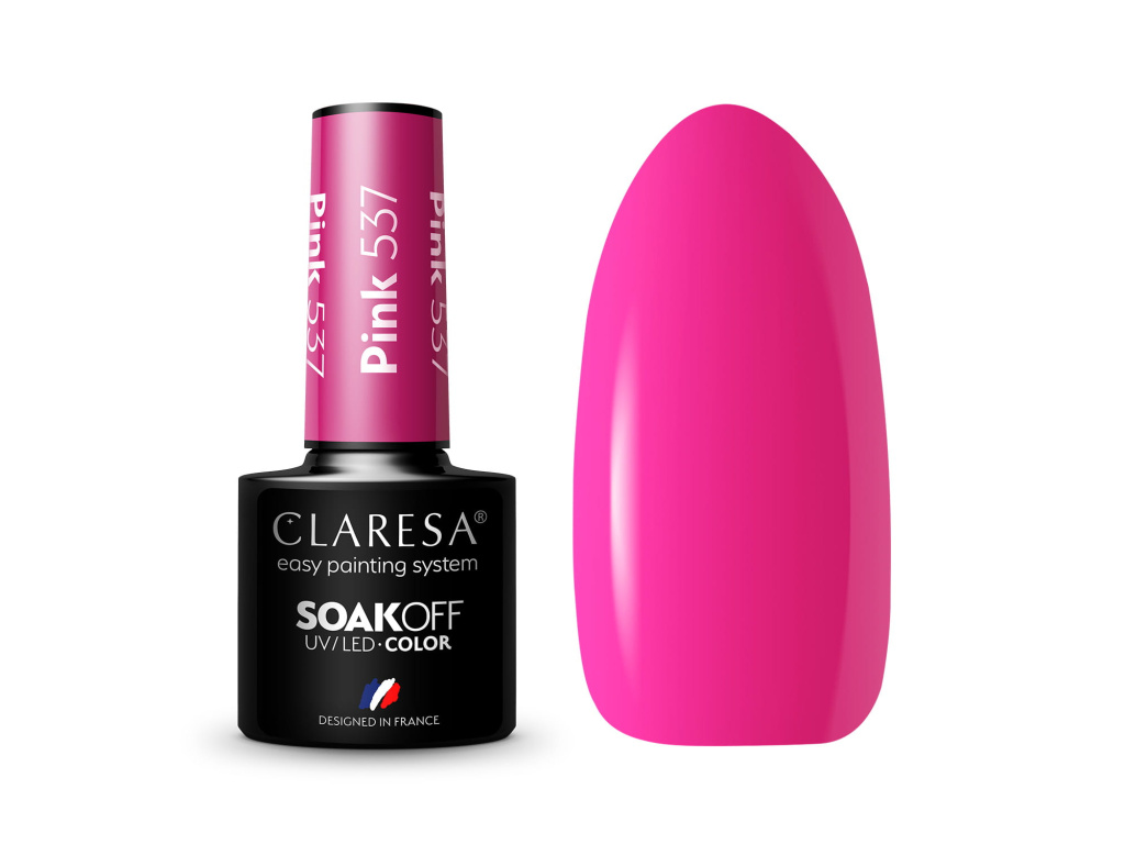 CLARESA gél lak - PINK 537 5ml