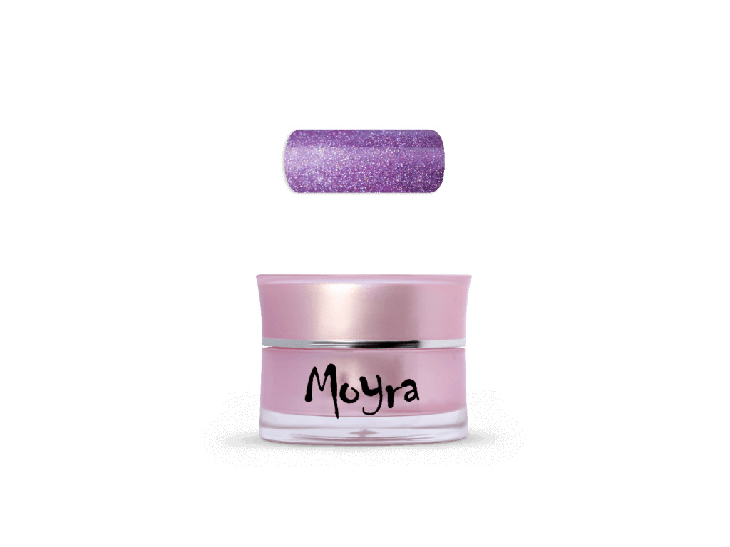 Moyra UV gél farebný 61 - Neon Glitter Purple 5g