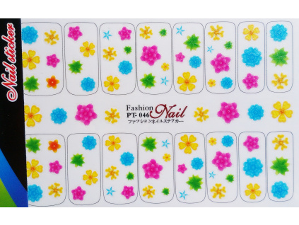 Nálepky na nechty veľké - kvety