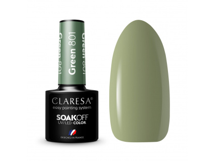 CLARESA gél lak - GREEN 801 5ml