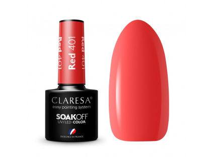 CLARESA gél lak - RED 401 5ml