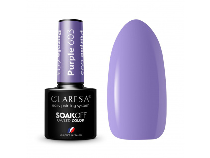 CLARESA gél lak - PURPLE 603 5ml