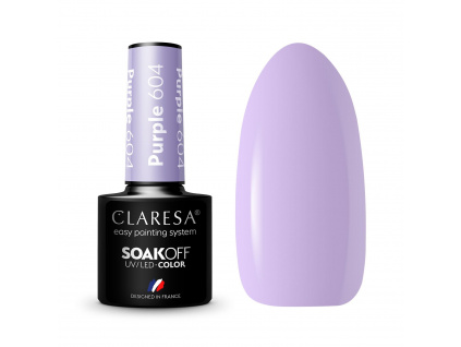 CLARESA gél lak - PURPLE 604 5ml