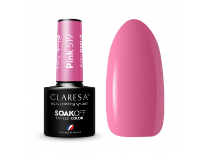 CLARESA gél lak - PINK 519 5ml