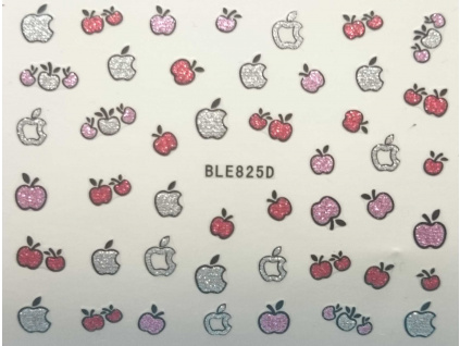 Nálepky na nechty trblietavé jablka