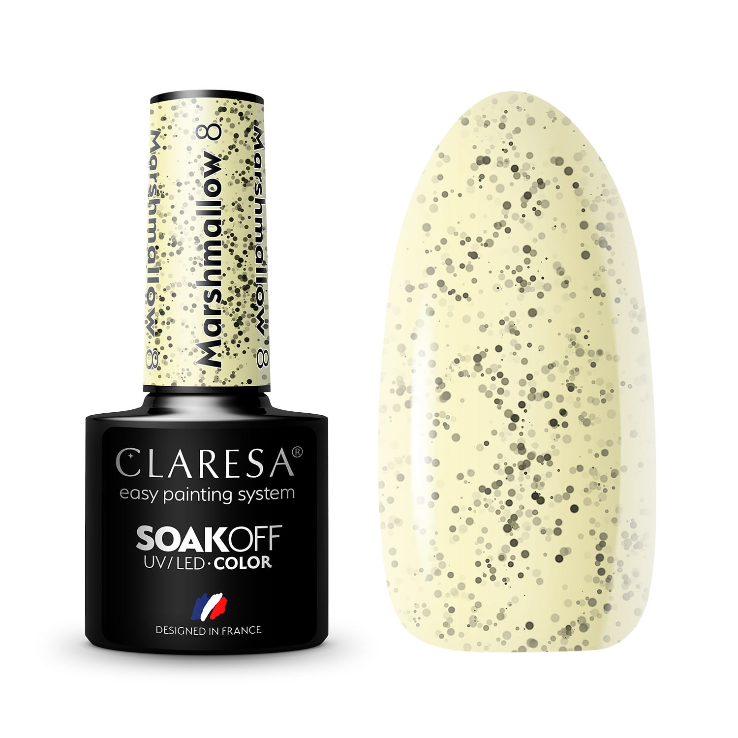 CLARESA gél lak - MARSHMALLOW 08 5g