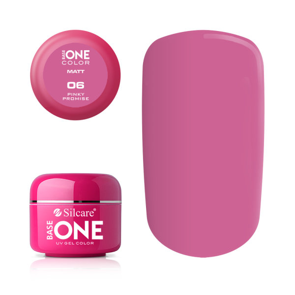 Silcare Matt UV gél Base one 5g / 06 Pinky Promise