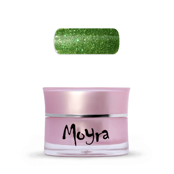 Moyra UV gél farebný 235 - Glitter Olive 5g