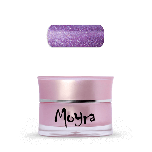Moyra UV gél farebný 61 - Neon Glitter Purple 5g