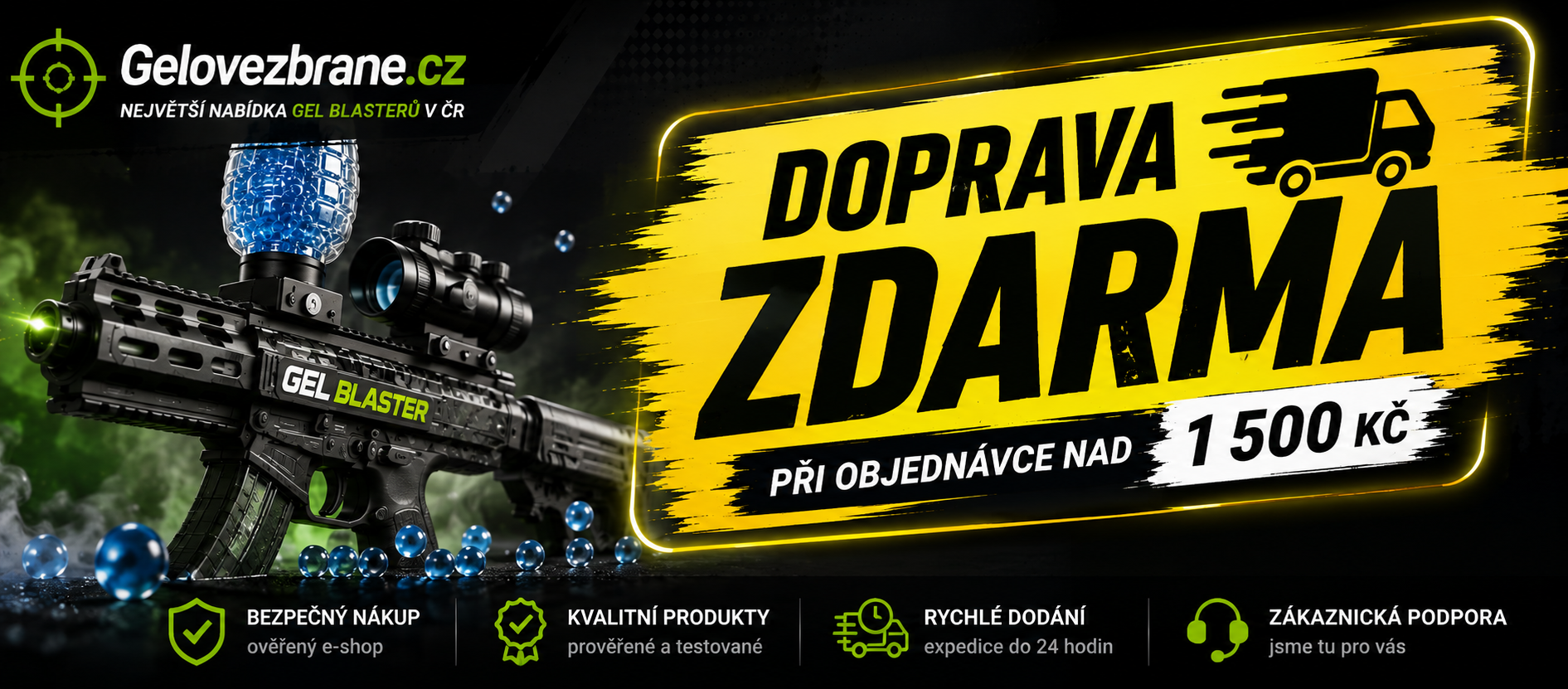 Nakupte nad 1500 Kč a dopravu máte ZDARMA!
