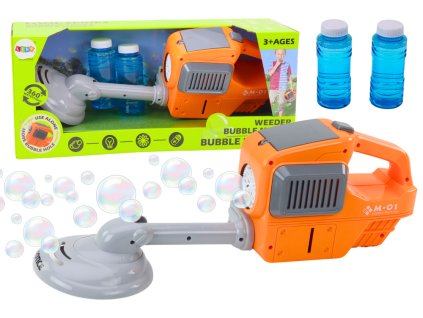 eng pl Soap Bubble Machine Lawn Mower Trimmer Two Liquids Orange 18456 1