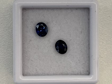 Safír modrý 0,38 ct ovál 5x4mm KALIBROVANÝ