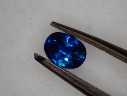 Safír modrý 0,19 ct ovál 4x3 mm KALIBROVANÝ