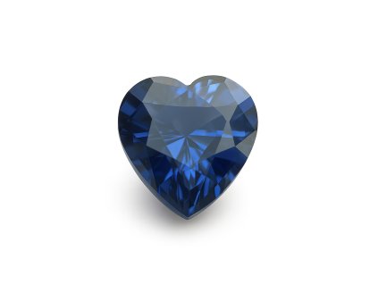 Safír modrý 1,28 ct srdce PŘÍRODNÍ NEŽÍHANÝ