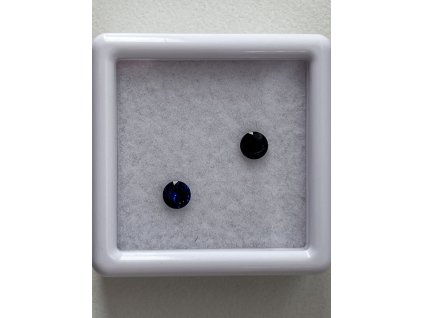 Safír modrý, kulatý, 3,30 - 3,39 mm KALIBROVANÝ