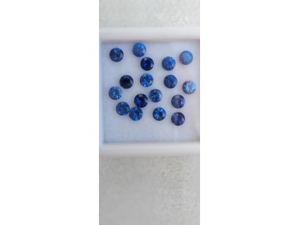 Safír modrý kulatý 3,10 - 3,19 mm KALIBROVANÝ