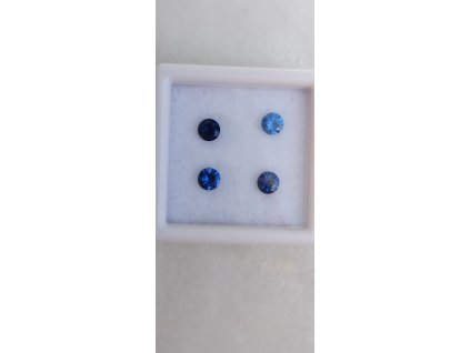 Safír modrý, kulatý, 3,60 - 3,69 mm KALIBROVANÝ