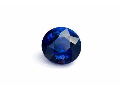 Safír modrý Royal blue kulatý 1,94 ct CERTIFIKOVÁN