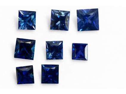 Safír přírodní modrý princess ∽ 3 mm