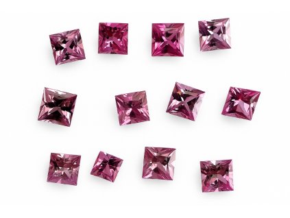 Safír přírodní růžový princess ∽ 2,5 mm