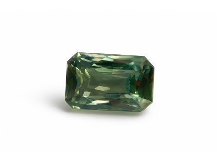 Safír zelený rectangle brus 1 ct CERTIFIKOVANÝ