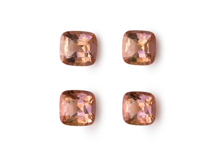 Turmalín světle růžový cushion 6x6 mm 1,07 ct