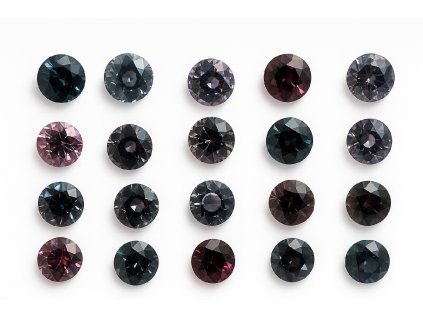 Spinel multikolor LOT kulatý 5 mm KALIBROVANÝ