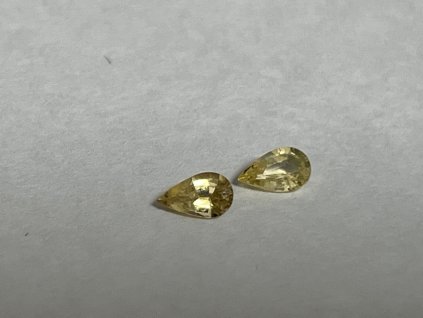 Safír žlutý Natural 0.24 ct, pear