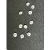 Safír bílý přírodní 2,5 mm kulatý KALIBROVANÝ