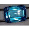 Topaz modrý Swiss blue 19,08 ct, emerald cut