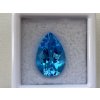 Topaz modrý Swiss blue 7,76 ct, pear