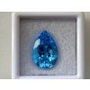 Topaz modrý Swiss blue 8,12 ct, pear