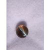 Chrysoberyl kočičí oko 1,24ct kulatý kabošon