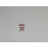 Safír oranžovo- narůžovělý padparadscha cushion 0,38ct cushion NATURAL CERTIFIKOVÁN