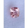 Safír oranžovo- narůžovělý padparadscha cushion 0,38ct cushion NATURAL CERTIFIKOVÁN