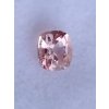 Safír oranžovo- narůžovělý padparadscha cushion 0,38ct cushion NATURAL CERTIFIKOVÁN