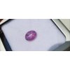 Safír růžový asterický kabošon ovál 2,0 ct NATURAL CERTIFIKOVÁN