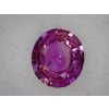 Safír Padparadscha oranžovo-růžový 0.54 ct, oval, NATURAL