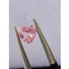 Safír Padparadscha oranžovo-růžový srdce 0,39 ct NATURAL