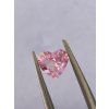 Safír Padparadscha oranžovo-růžový srdce 0,39 ct NATURAL
