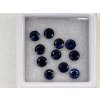 Safír modrý, kulatý, 3,70 - 3,79 mm KALIBROVANÝ
