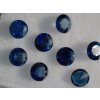 Safír modrý, kulatý, 3,70 - 3,79 mm KALIBROVANÝ