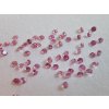 Safír tmavě růžový kulatý 1,5 mm kalibrovaný