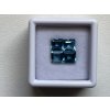 Topaz modrý london blue čtverec 4,9 x 5,15mm