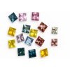 Safír multikolor přírodní princess 4 mm KALIBROVANÝ