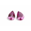 SET safír růžový kapka 1,59 ct NATURAL CERTIFIKOVÁN