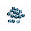 Safír modrozelený 2,5 mm kulatý KALIBROVANÝ